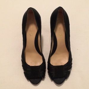 Boutique 9 Black Satin Heels